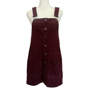 Forever 21 Burgundy Corduroy Dress Size M